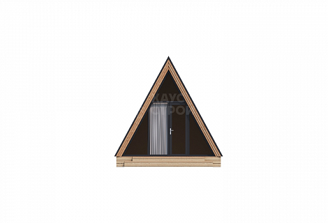 фасад Дом A-Frame 4х7.5 «Лагом»
